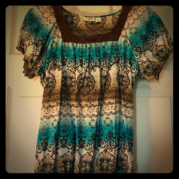 Multi-color 100% cotton top - Picture 1 of 2